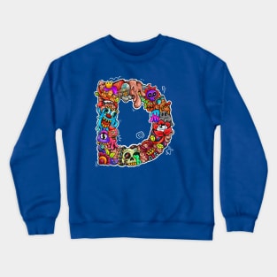 Doodle Monster D Crewneck Sweatshirt